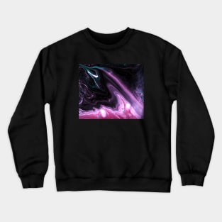 Hot Pink and Turquoise Abstract Art Crewneck Sweatshirt